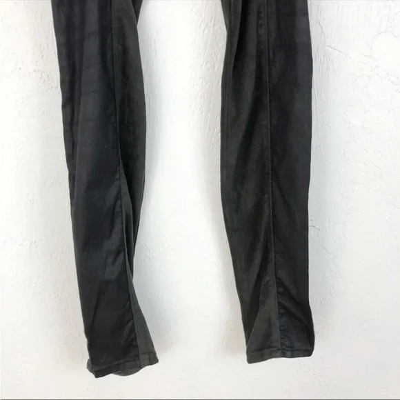 7 for all mankind faux leather & suede jegging pants - Picture 6 of 9